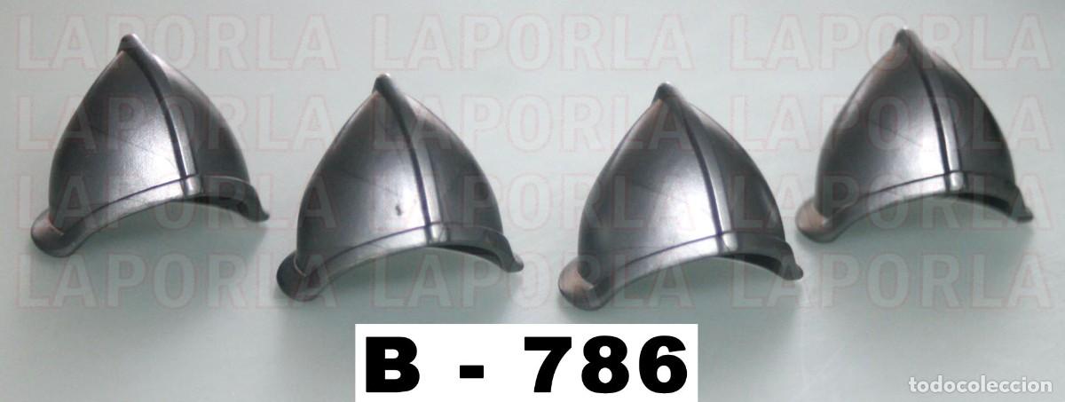 Playmobil: PLAYMOBIL 4 CASCOS MEDIEVALES - SOLDADO GUARDIA ARQUERO (B-786)