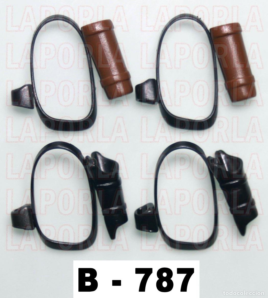 Playmobil: PLAYMOBIL 4 BANDOLERAS CON FUNDAS Y CARCAJ - MEDIEVAL B&Aacute;RBARO VIKINGO (B-787)