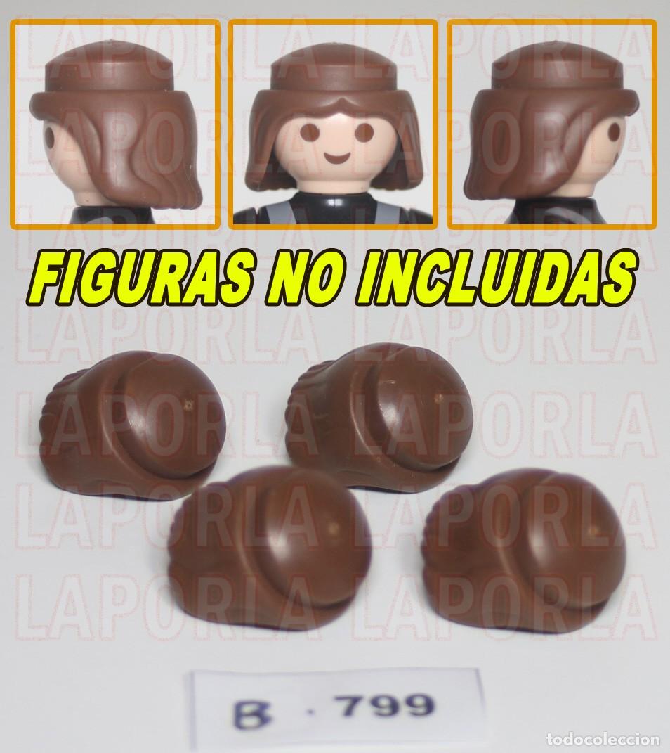 Playmobil: PLAYMOBIL 4 PELUCAS MEDIEVAL MUJER (B-799)