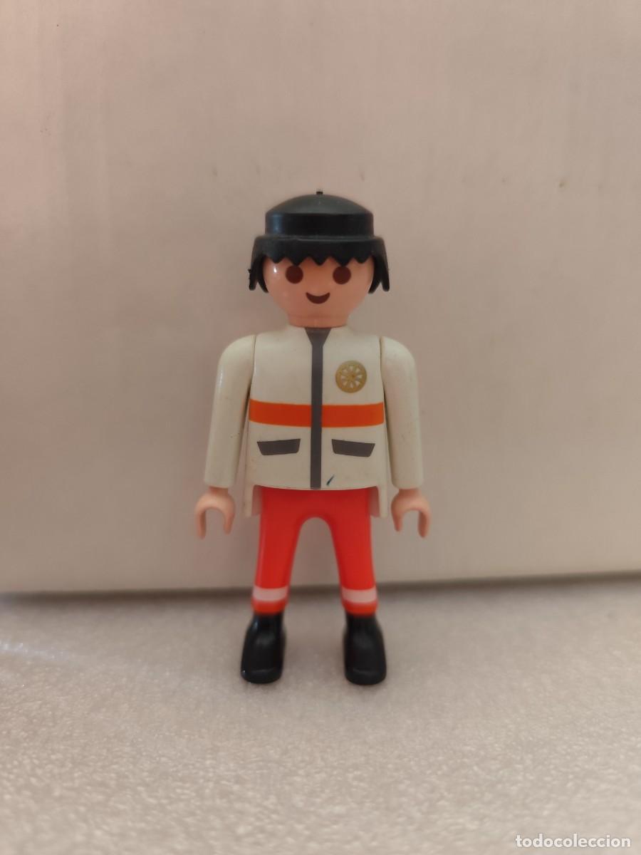 Playmobil: (A) Figura hombre Chief bomberos / Piloto rescate 4428 Playmobil