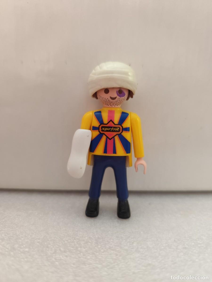 Playmobil: (A) Figura hombre Ciclista herido 3845 Playmobil