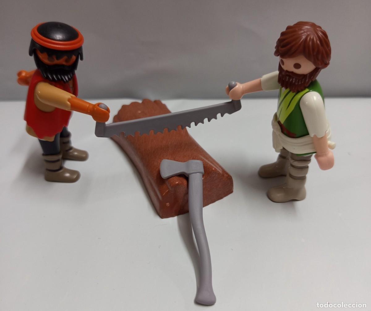 Playmobil: PLAYMOBIL BELEN ,ALDEANOS LE&Ntilde;ADORES CORTANDO TRONCOS - 22/7/26