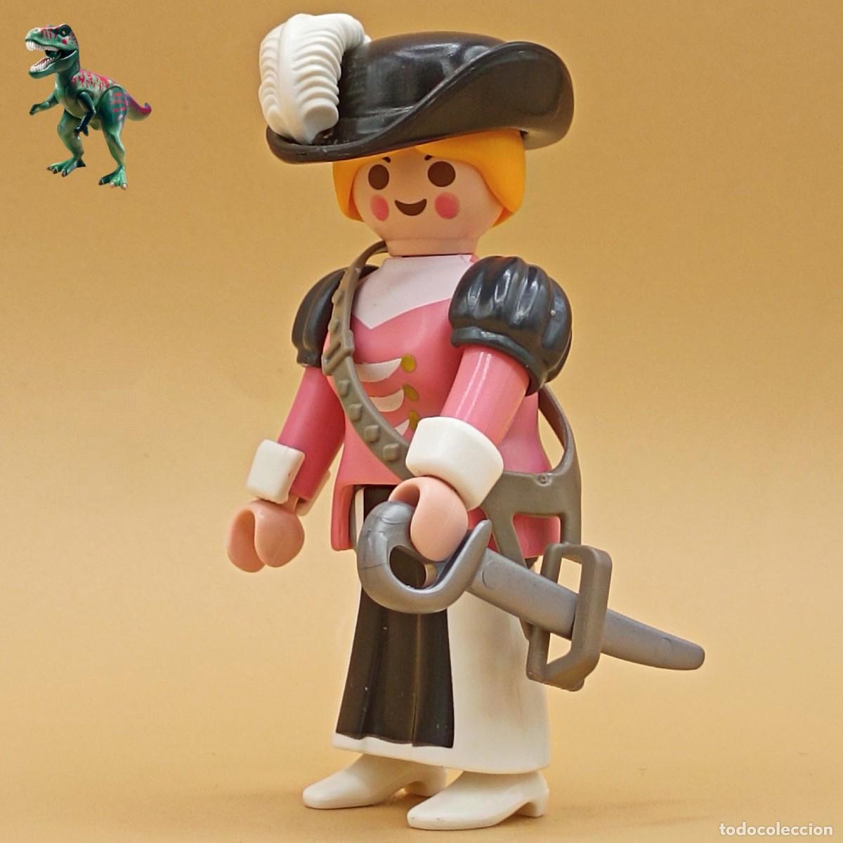 Playmobil: Playmobil figura capitana pirata mujer mosquetera marinera espadachin duelista bucanera corsario
