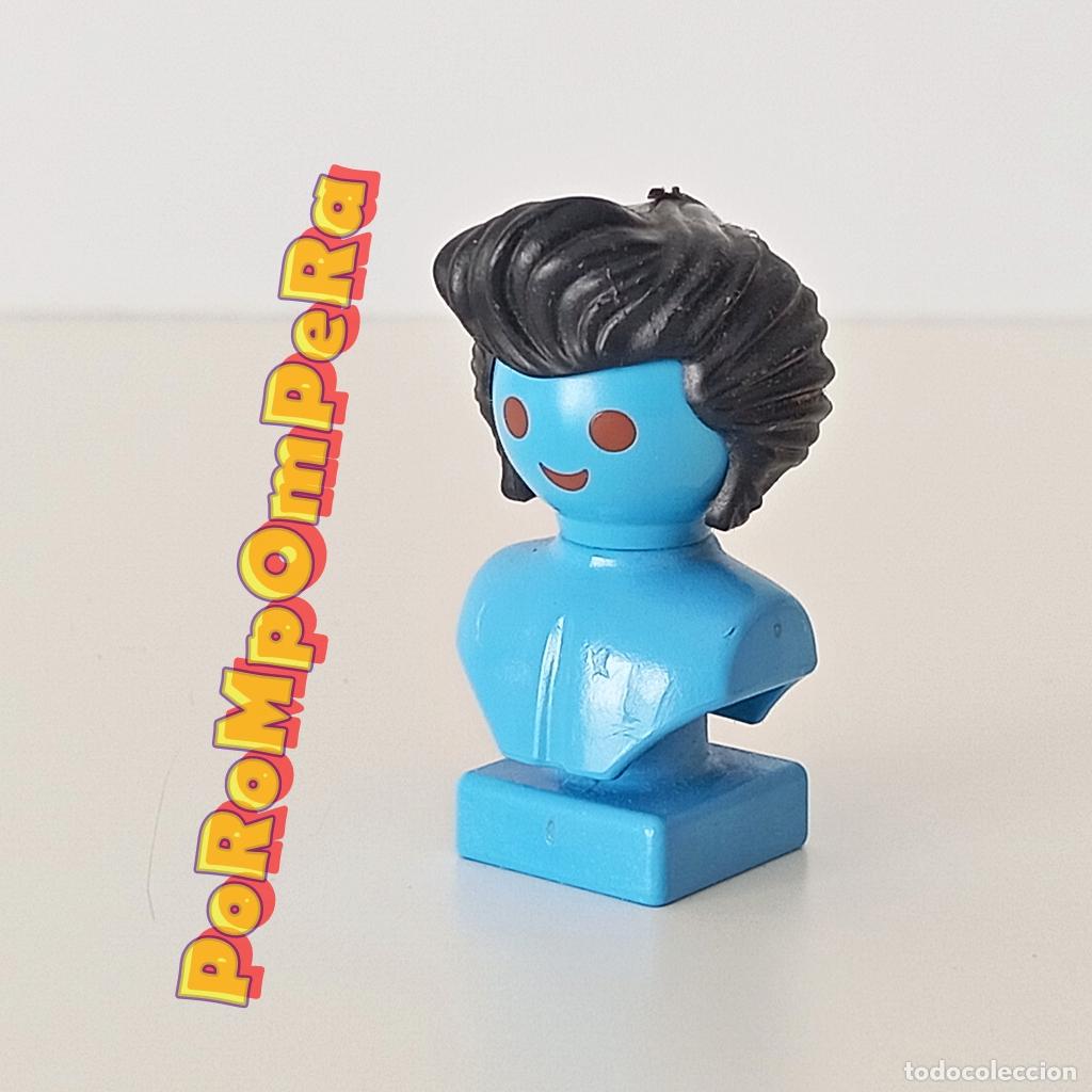 Playmobil: PLAYMOBIL peluca tup&eacute; negro rockabilly vampiro flequillo elvis presley rocker psychobilly O1