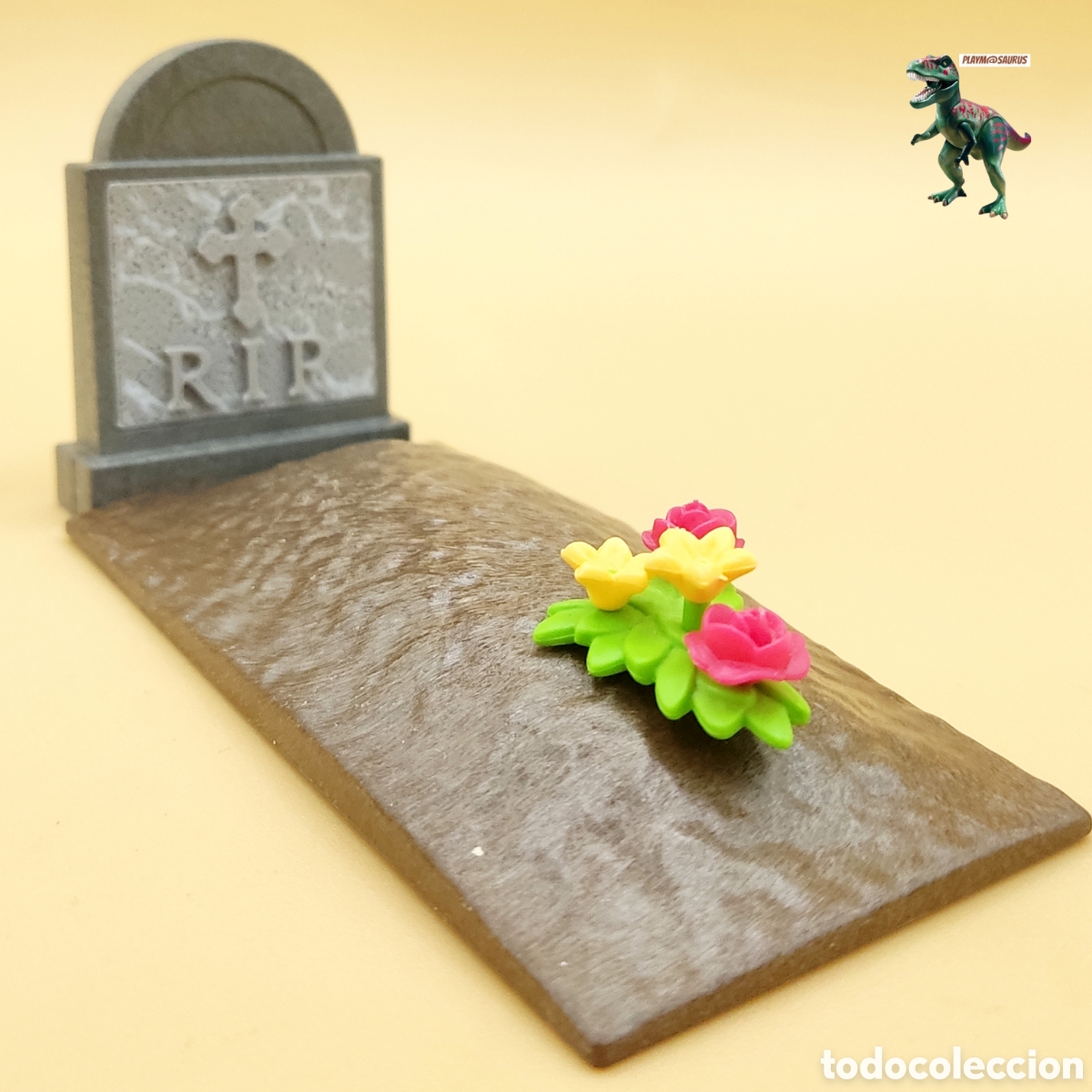 Playmobil: Playmobil tumba con lapida cementerio western oeste medieval victoriano campo santo halloween