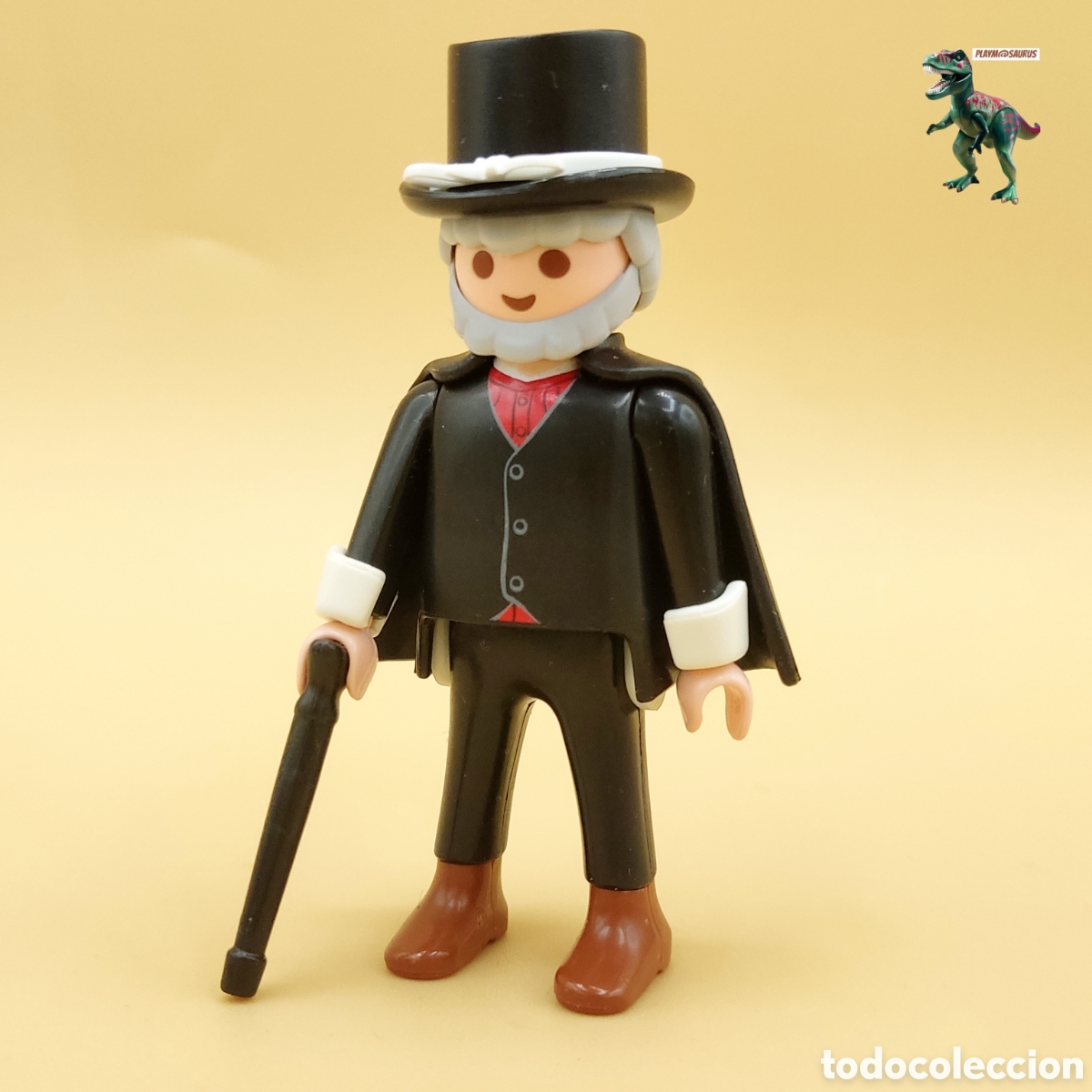 Playmobil: Playmobil figura hombre victoriano caballero elegante sombrero de copa baston 5300 5301 5955 5302