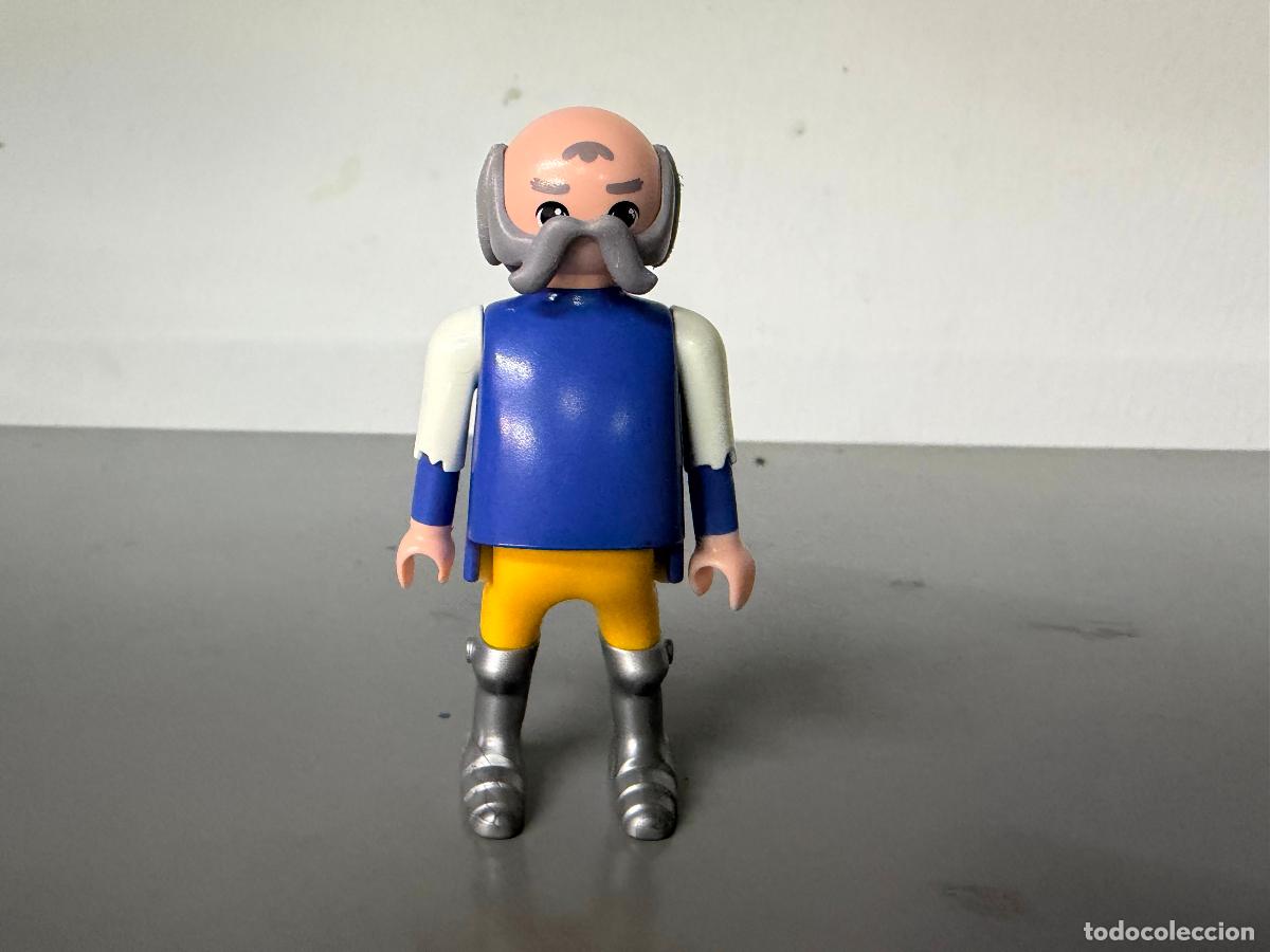 Playmobil: playmobil figura MEDIEVAL CON BIGOTE GRIS GORDITO SERIE SUPER 4 CALVO 6698 -mix30R