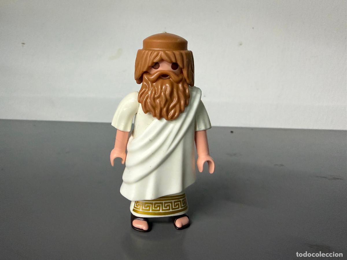 Playmobil: playmobil figura REY GRIEGO ROMANO CON TUNICA Y BARBA POBLADA -mix30R