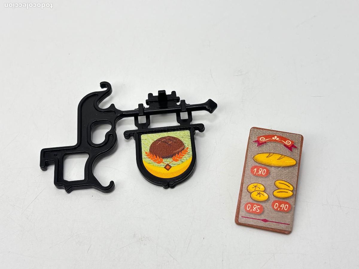 Playmobil: Playmobil 70954 lote soporte y letrero obrador panaderia casa torre Castillo
