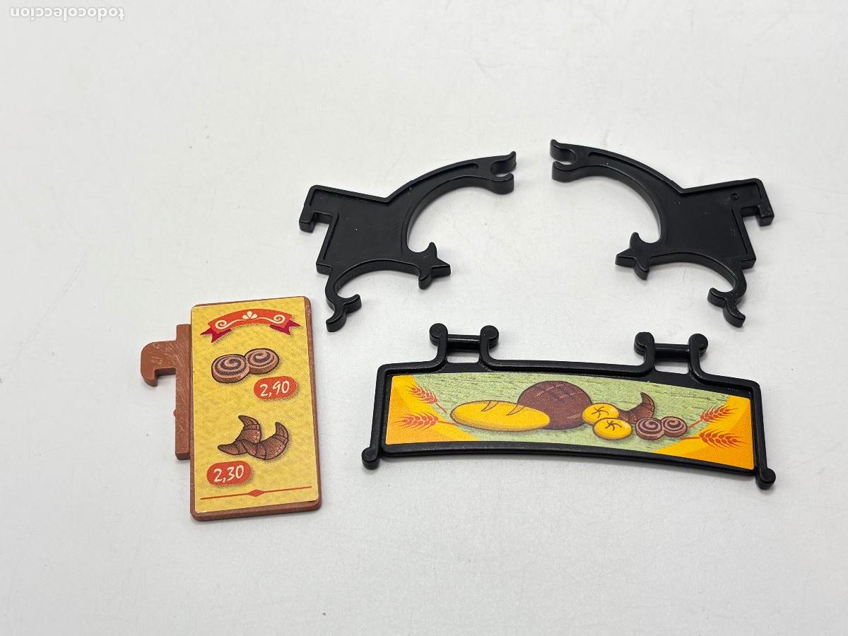 Playmobil: Playmobil 70954 lote soporte y letrero obrador panaderia casa torre Castillo