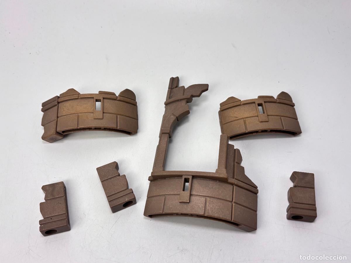 Playmobil: Playmobil lote pared arqueada derruida y piezas casa torre Castillo