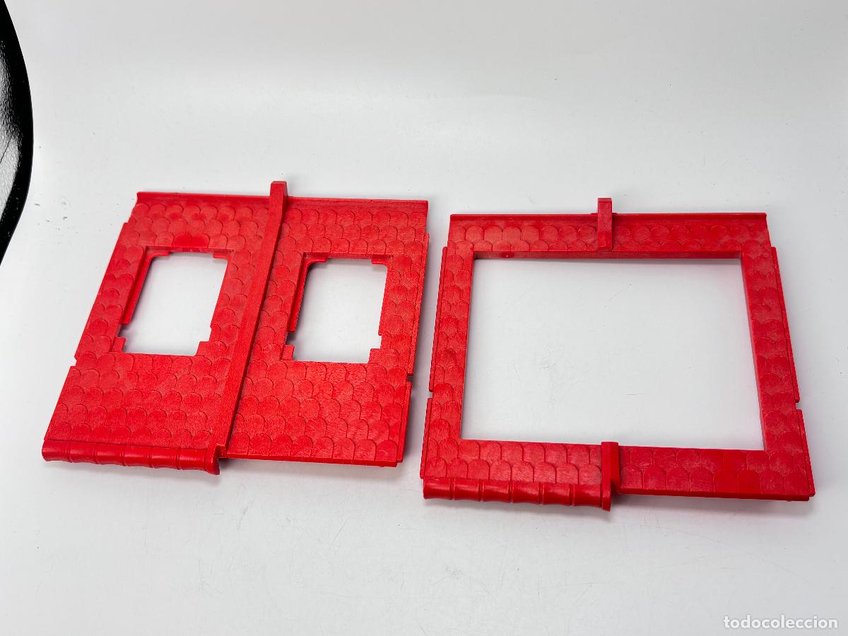Playmobil: Playmobil lote tejado doble tejado casa torre Castillo