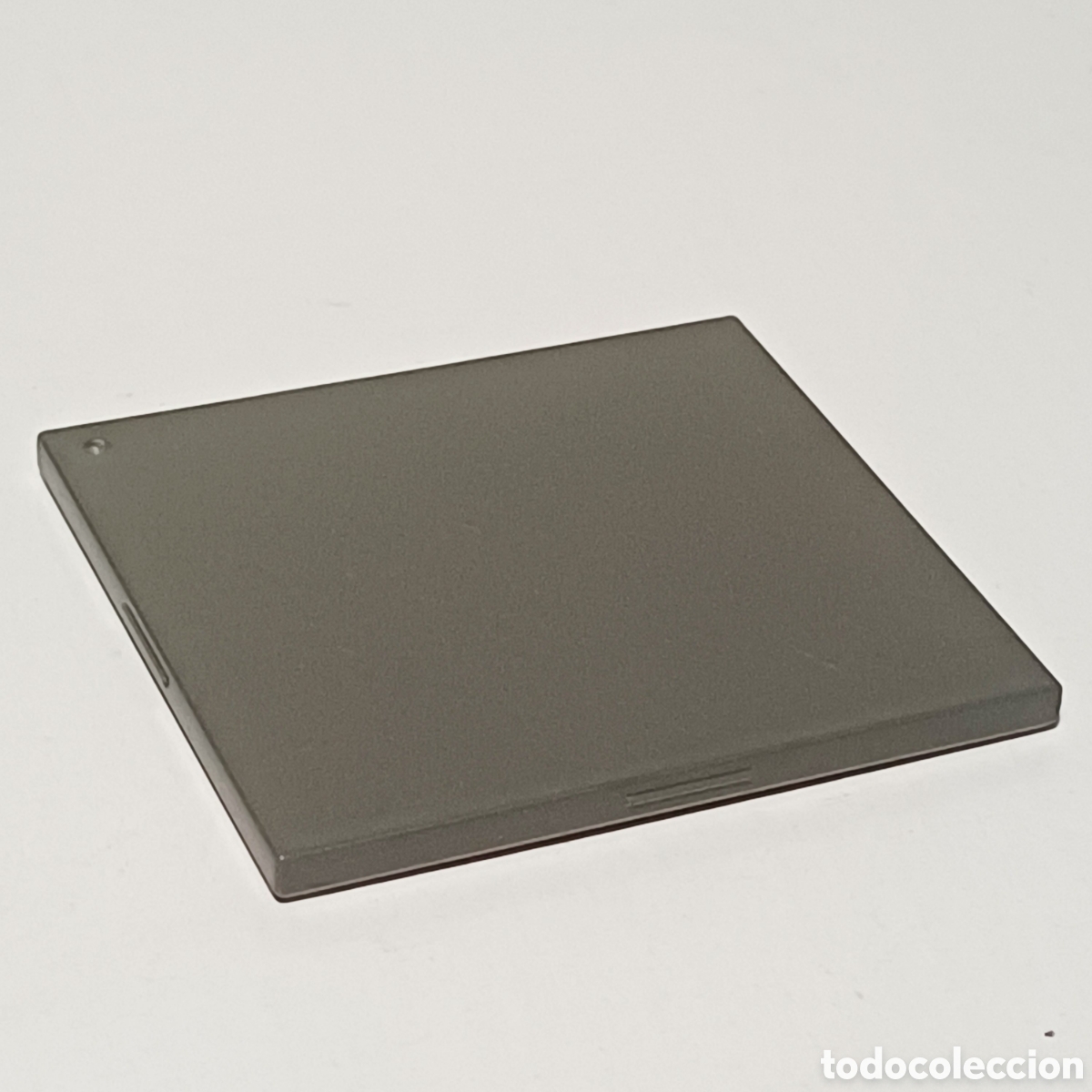 Playmobil: Pieza playmobil N&deg; 7100710 tapadera tapa bandeja gris oscuro rectangular 6,3 x 5,5 cm