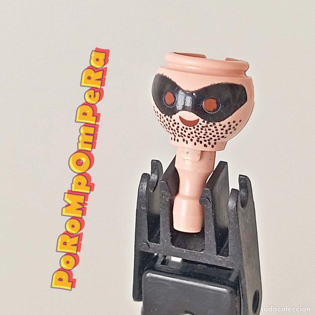 Playmobil: PLAYMOBIL cabeza antifaz negro REPUESTO/CUSTOM/COMPLETAR O2