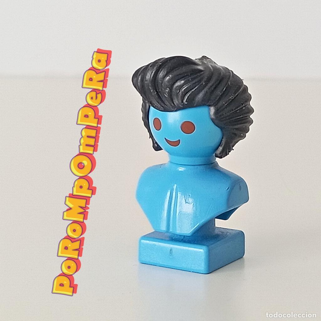 Playmobil: PLAYMOBIL peluca tup&eacute; negro rockabilly vampiro flequillo elvis presley rocker psychobilly O2