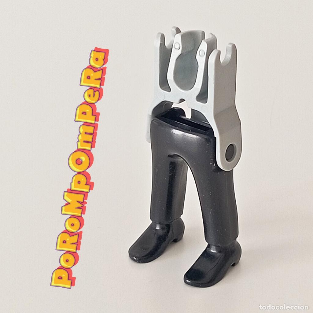 Playmobil: PLAYMOBIL pierna pantal&oacute;n negro zapato negro + esqueleto CUSTOM/COMPLETAR O2
