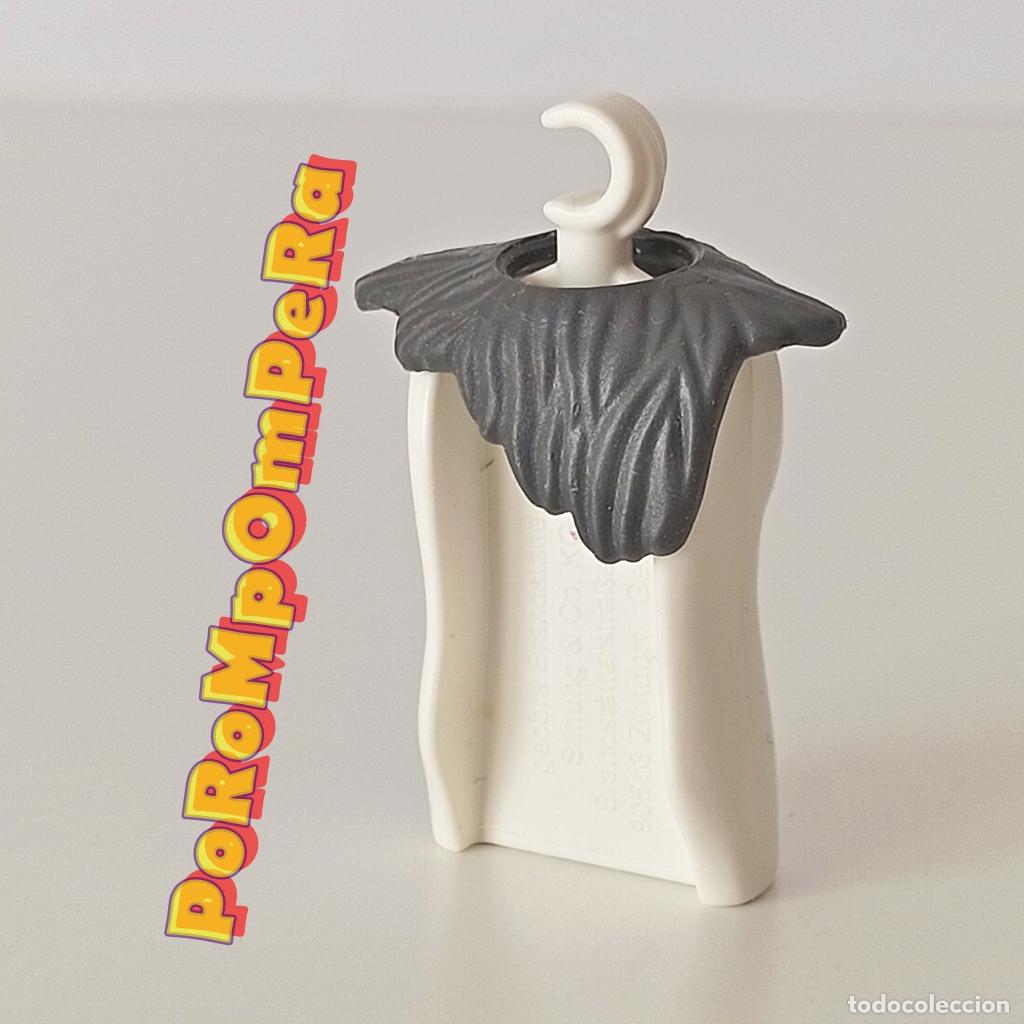 Playmobil: PLAYMOBIL piel gris cuello COMPLETAR/CUSTOM medieval viking oeste bel&eacute;n O2