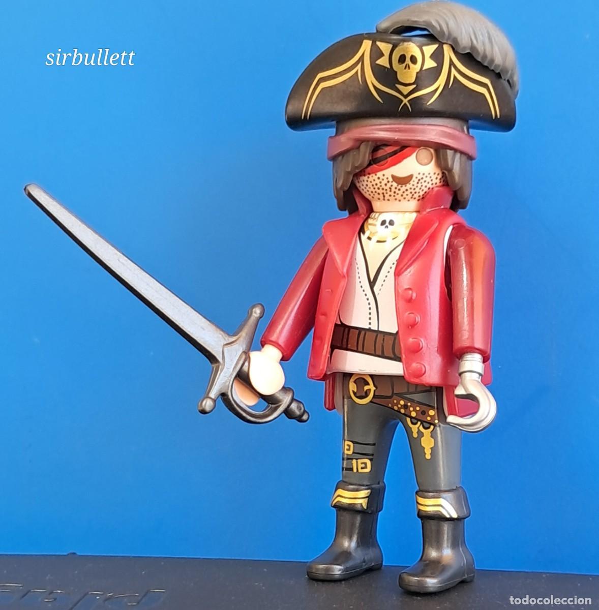 Playmobil: Figura Pirata con garfio en el brazo y espada. Playmobil 71254