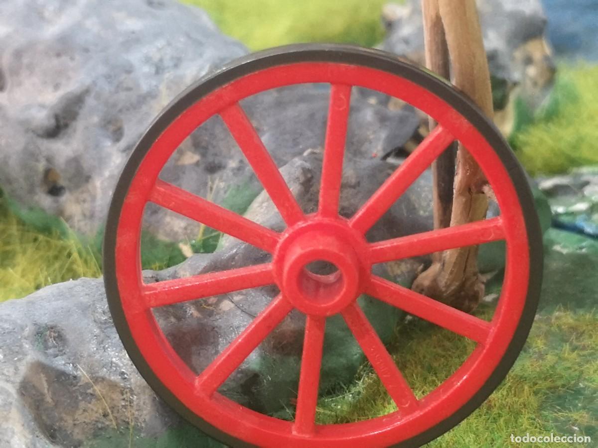 Playmobil: Playmobil rueda roja negra carro carreta oeste Ram