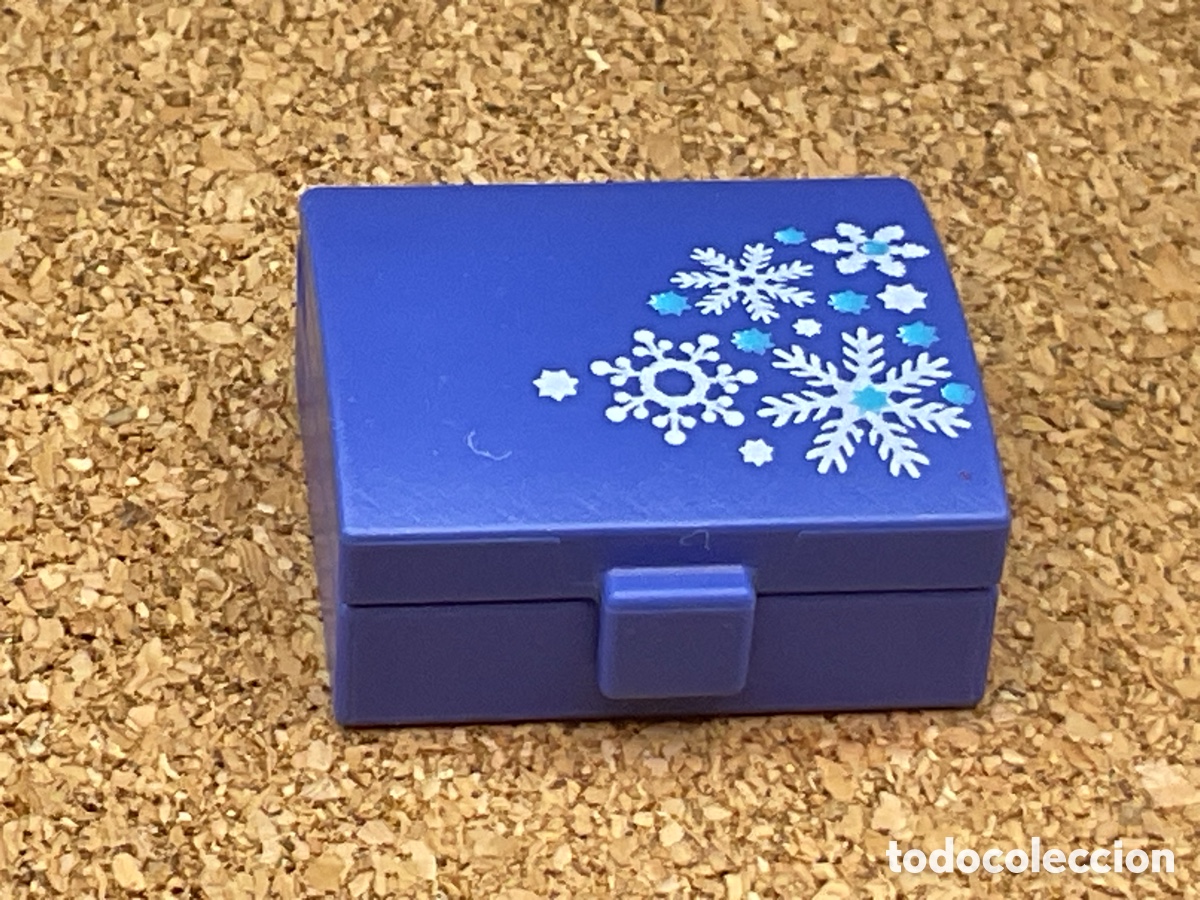 Playmobil: ACCESORIO PLAYMOBIL. JOYERO COLOR AZUL CON CHRISTMAS