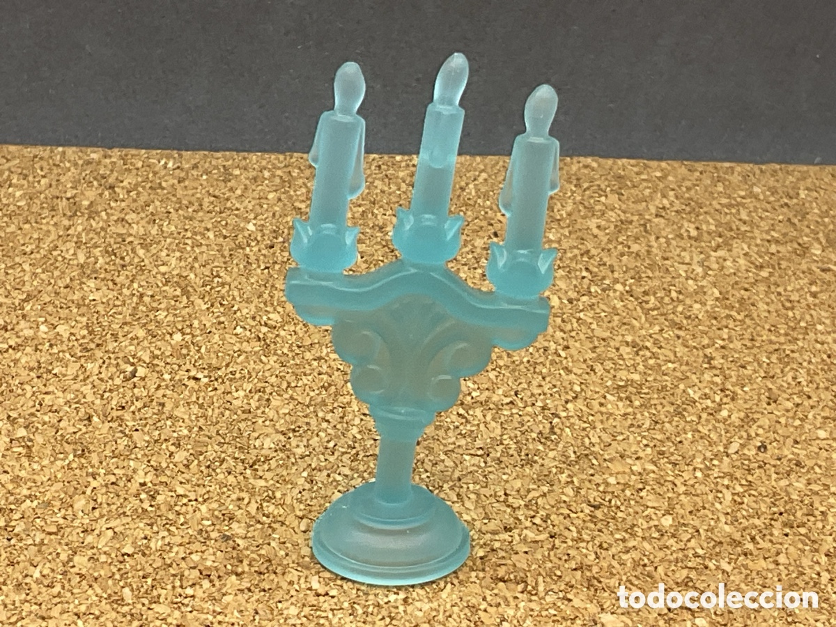 Playmobil: Accesorio Playmobil. Candelabro Azul Translucido. Ref Medievolo, Epoca Victoriana, etc