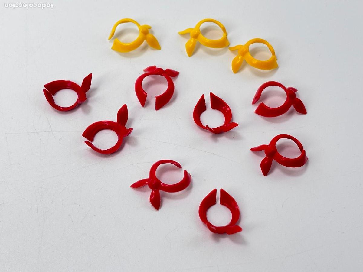 Playmobil: Playmobil lote pa&ntilde;uelo rojo amarillo primera &eacute;poca soldado vaquero oeste