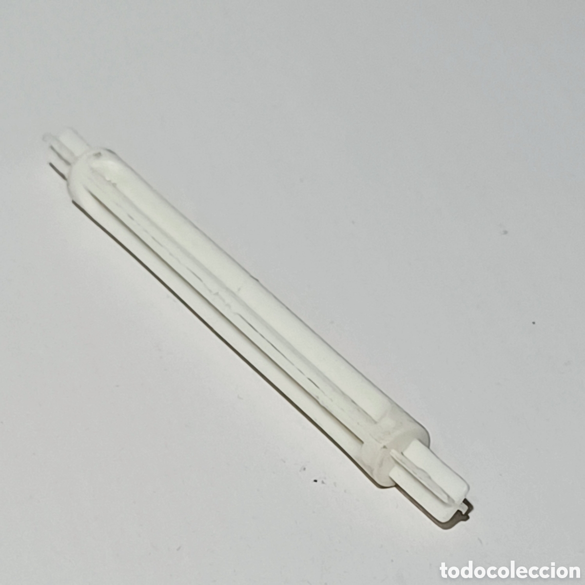 Playmobil: Pieza playmobil system X uni&oacute;n blanca enlace tubo 9 cm largo blanco
