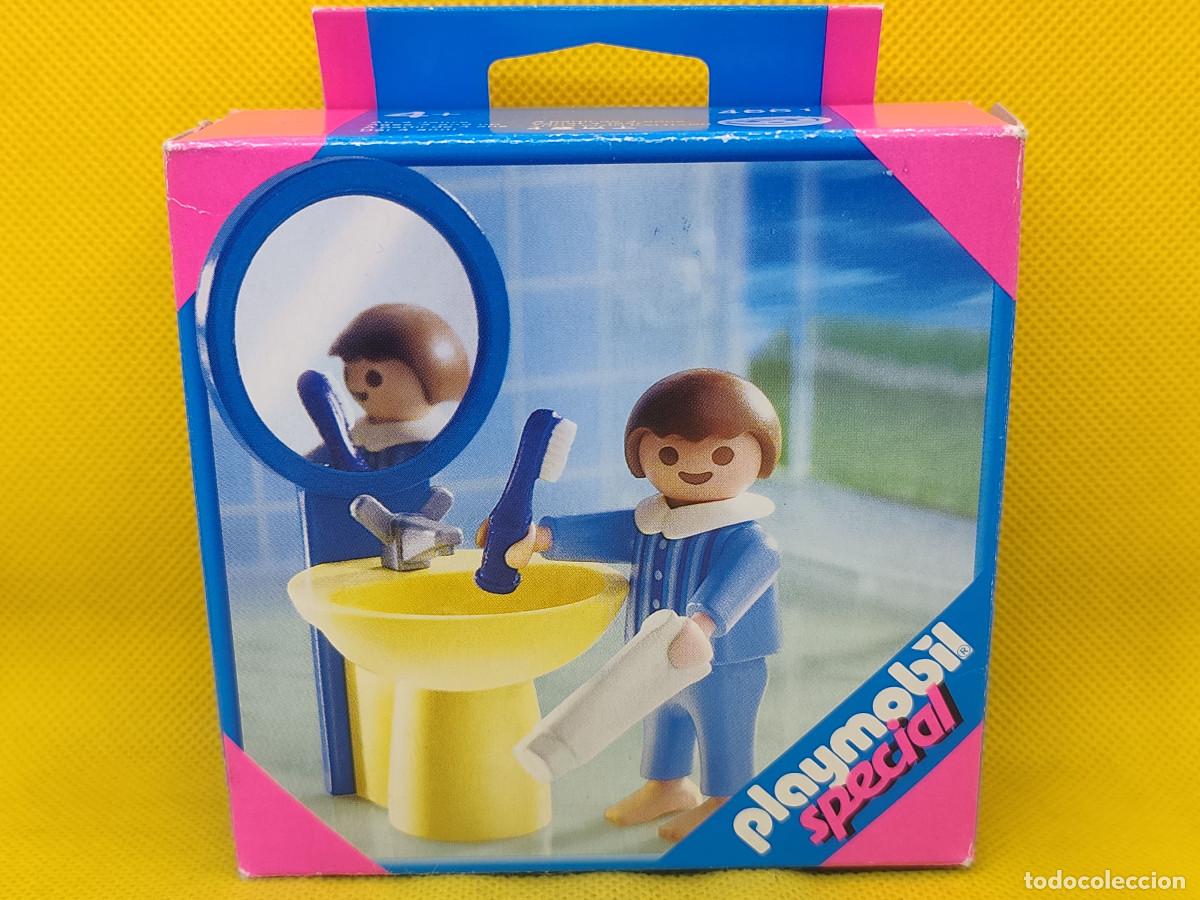 Playmobil: Playmobil Ni&ntilde;o con lavabo y cepillo de dientes Special REF 4661