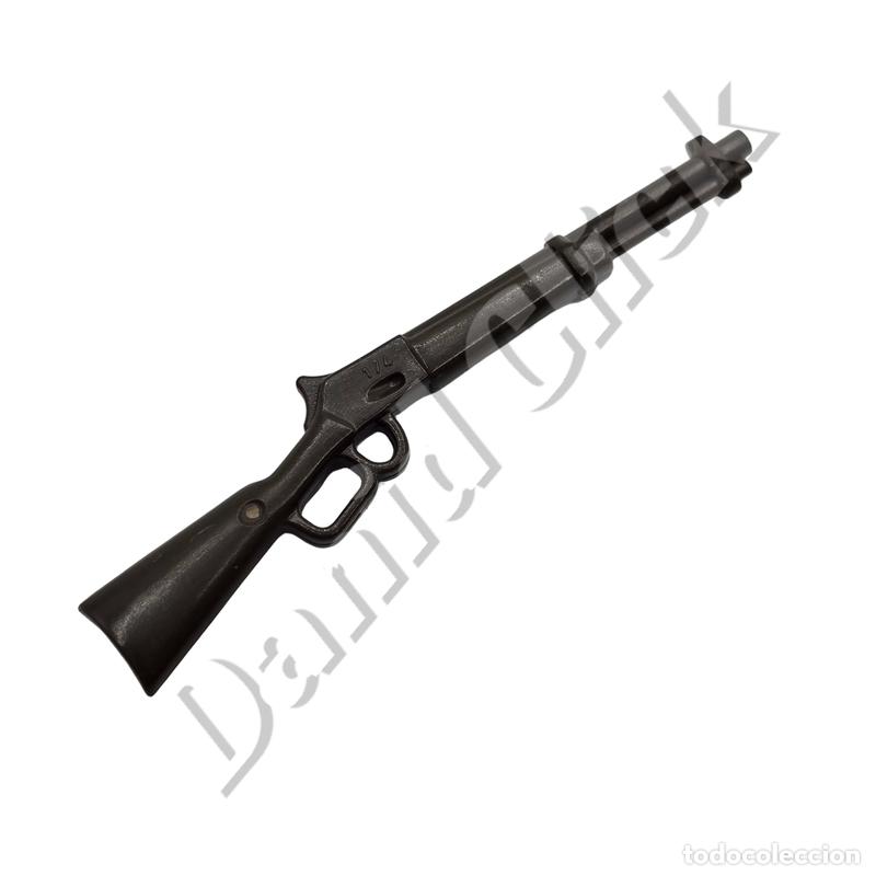 Playmobil: Playmobil Rifle Winchester Cl&aacute;sico Marr&oacute;n Fusil Ca&ntilde;&oacute;n Largo Oeste