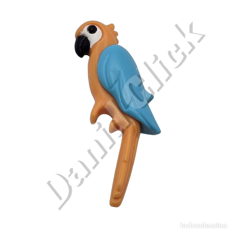 Playmobil: Playmobil Loro Guacamayo Azul Amarillo Ave Pirata Isla Selva Zoo