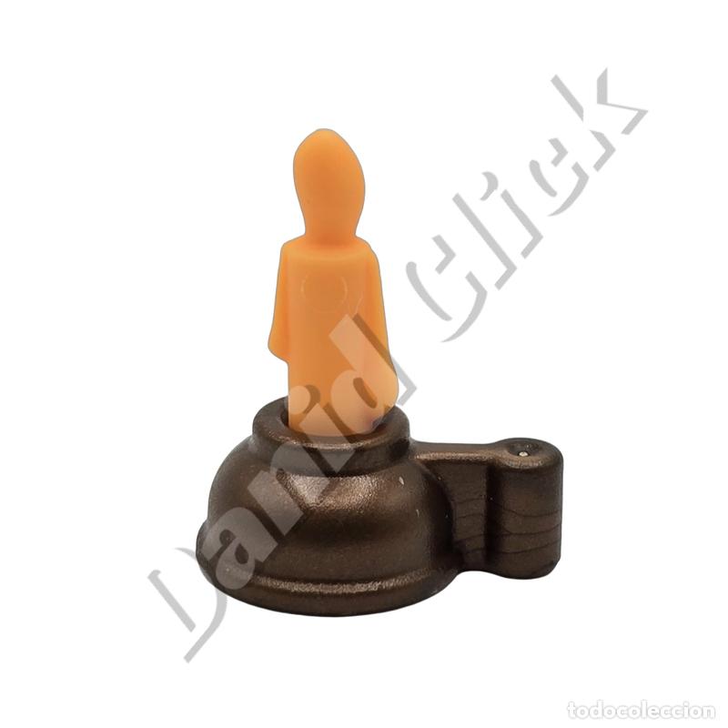 Playmobil: Playmobil Candil Vela Palmatoria Candelabro Bronce Medieval Oeste Halloween