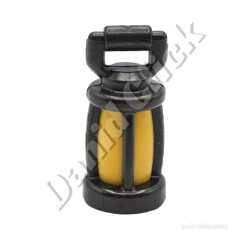 Playmobil: Playmobil Farol de Mano Negro Linterna Aldeano Bel&eacute;n Minero Oeste Medieval