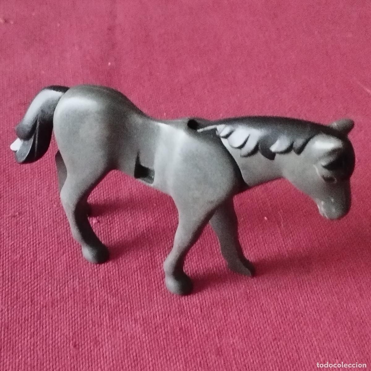 Playmobil: CABALLO - GRIS OSCURO - ANIMALES - PLAYMOBIL