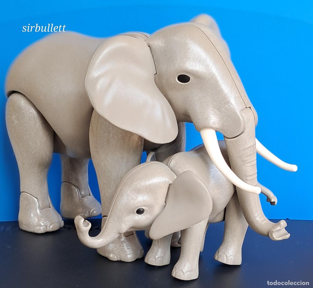 Playmobil: Elefante y Cr&iacute;a. Playmobil. Animales africanos