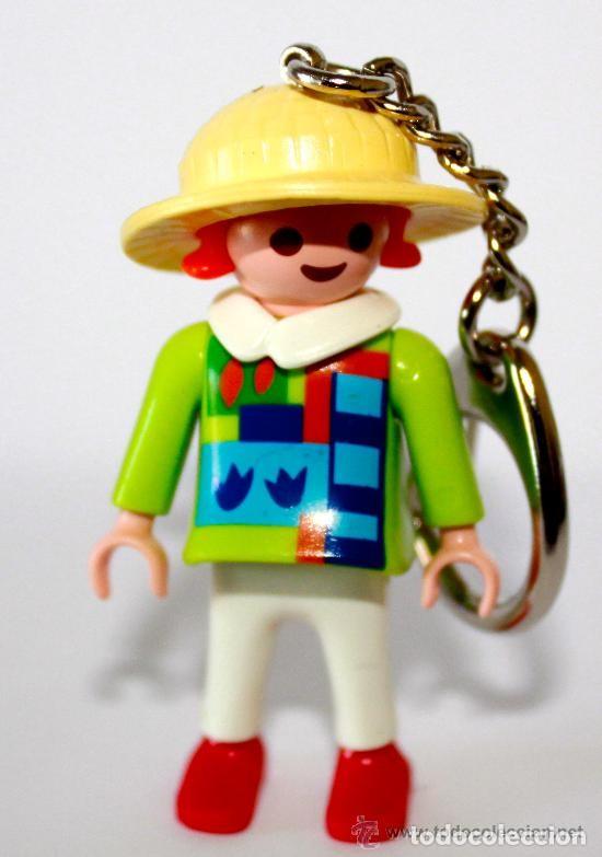Playmobil: Playmobil figura figure llavero de Ni&ntilde;a moderna