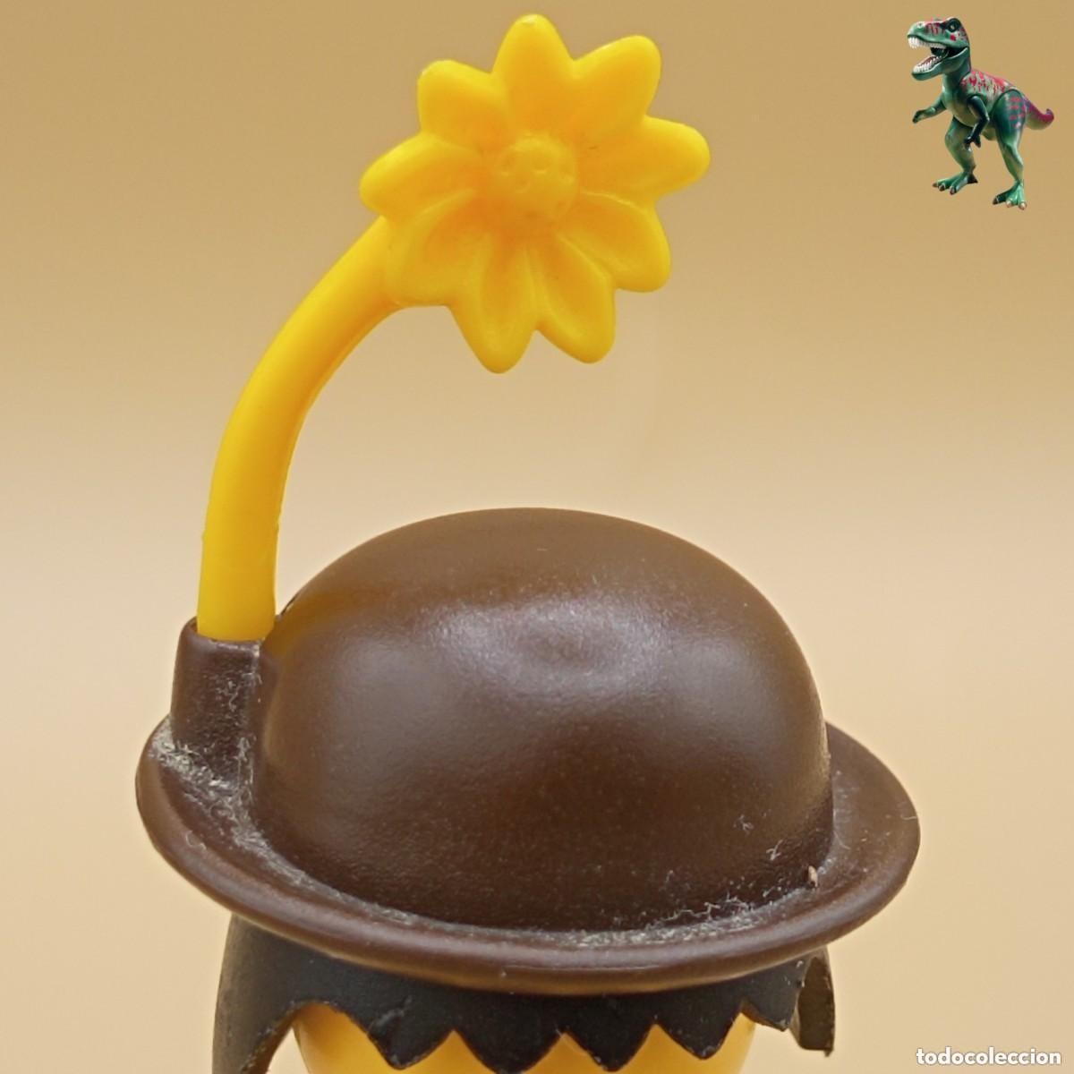 Playmobil: Playmobil sombrero bombin marron con flor payaso circo vagabundo victoriano 4123 5550