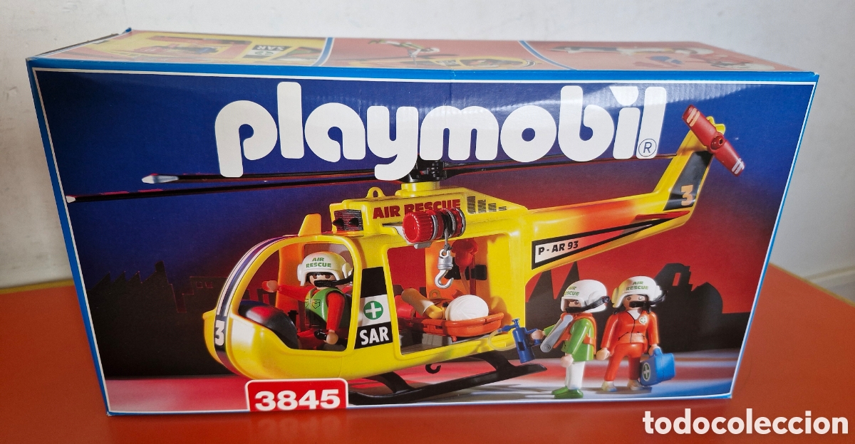 Playmobil: HELIC&Oacute;PTERO DE RESCATE REF. 3845 PLAYMOBIL 1995.CAJA SIN ABRIR.
