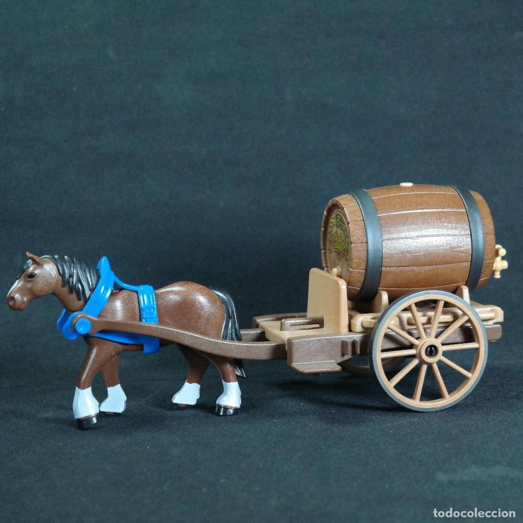 Playmobil: Playmobil carro con barril de cerveza ☼