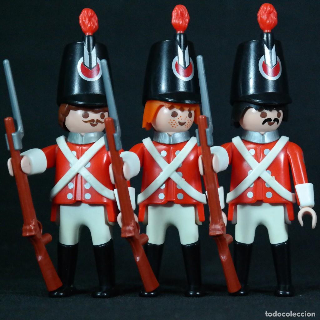 Playmobil: Playmobil 3 soldados ingleses ☼