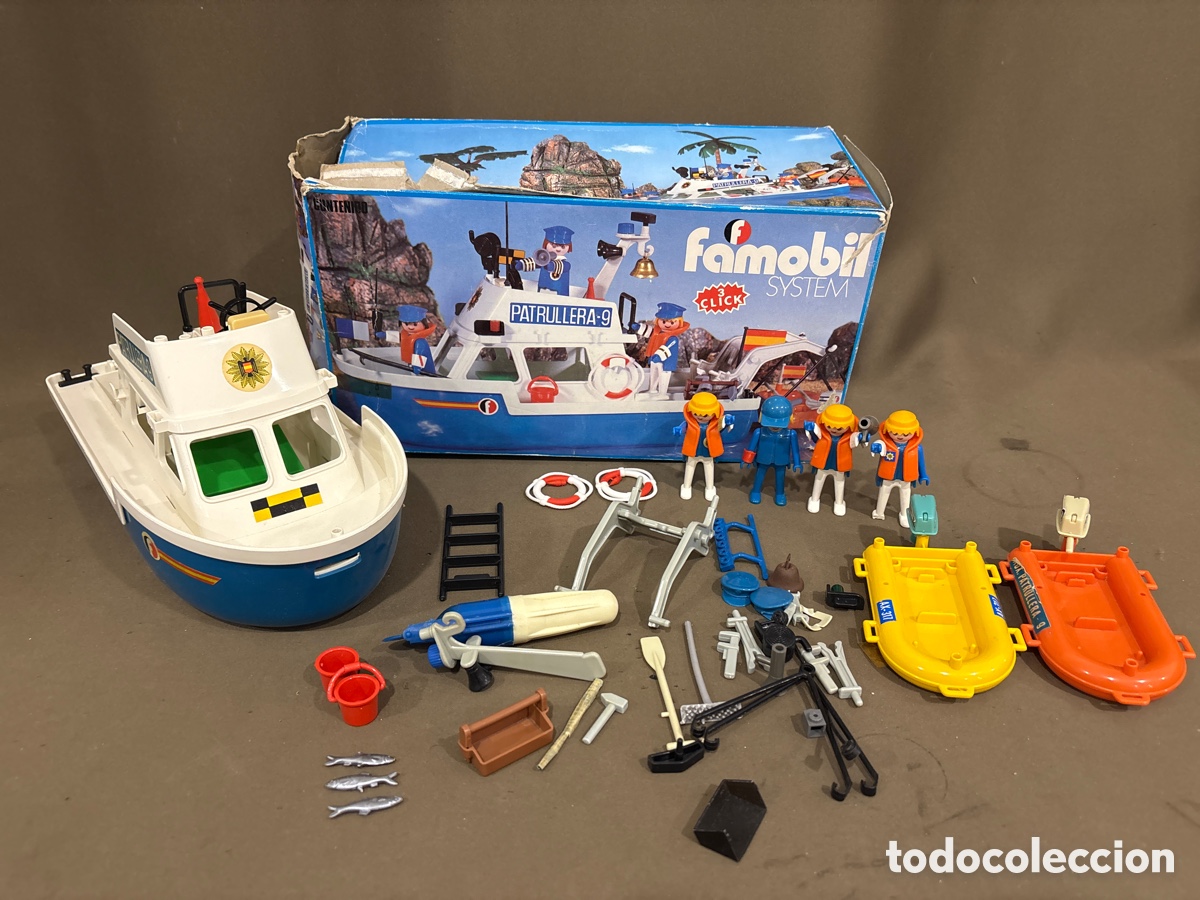 Playmobil: Antigua PATRULLERA-9,FAMOBIL SYSTEM,EN SU CAJA ORIGINAL*VER FOTOS*