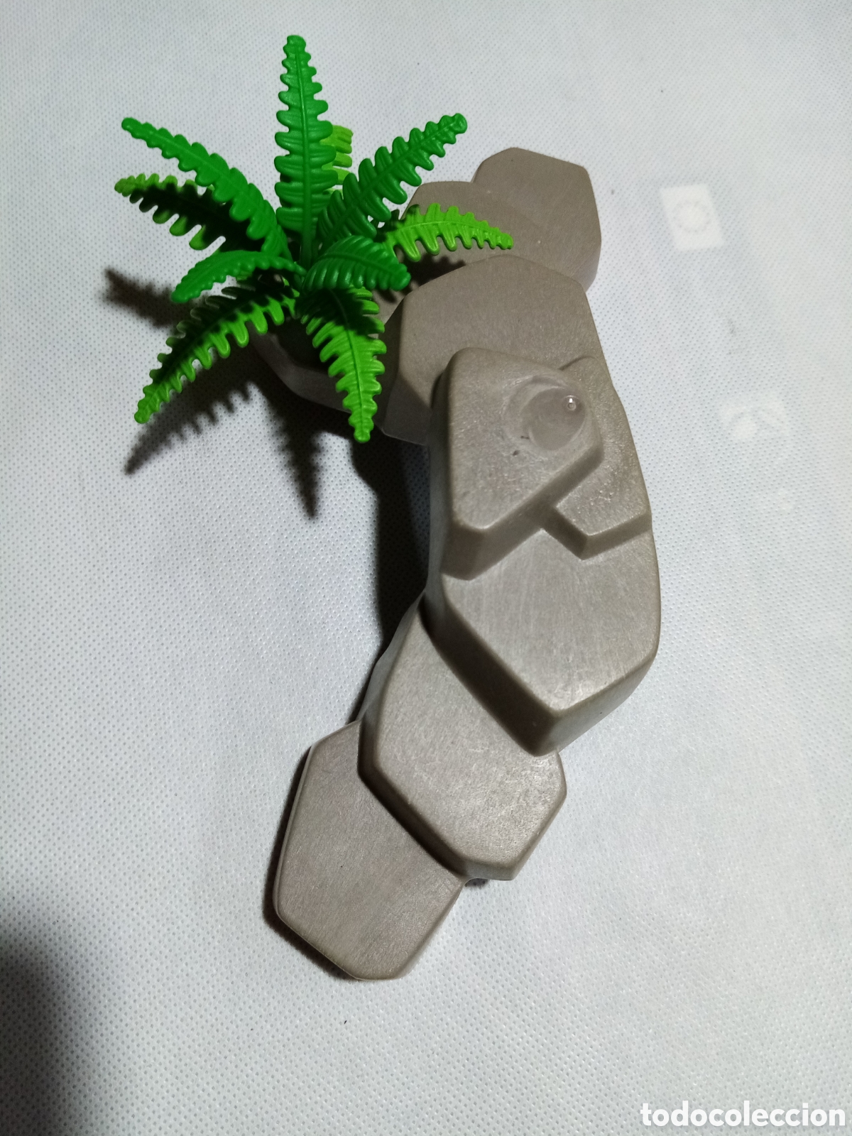 Playmobil: Playmobil roca vegetaci&oacute;n planta diorama