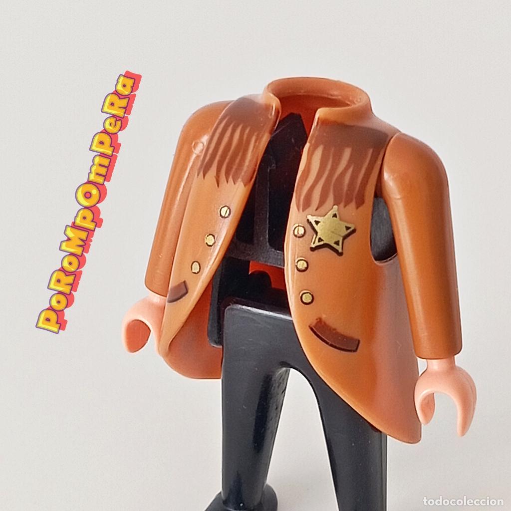 Playmobil: PLAYMOBIL chaqueta larga + brazo a juego manga larga CUSTOM/COMPLETAR gabardina oeste O3