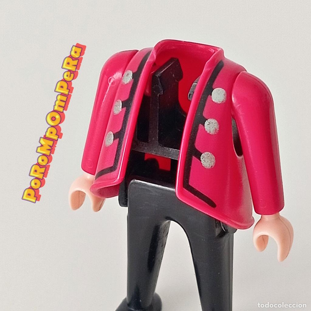 Playmobil: PLAYMOBIL chaqueta rosa botones + brazo a juego manga larga CUSTOM/COMPLETAR chaleco O3