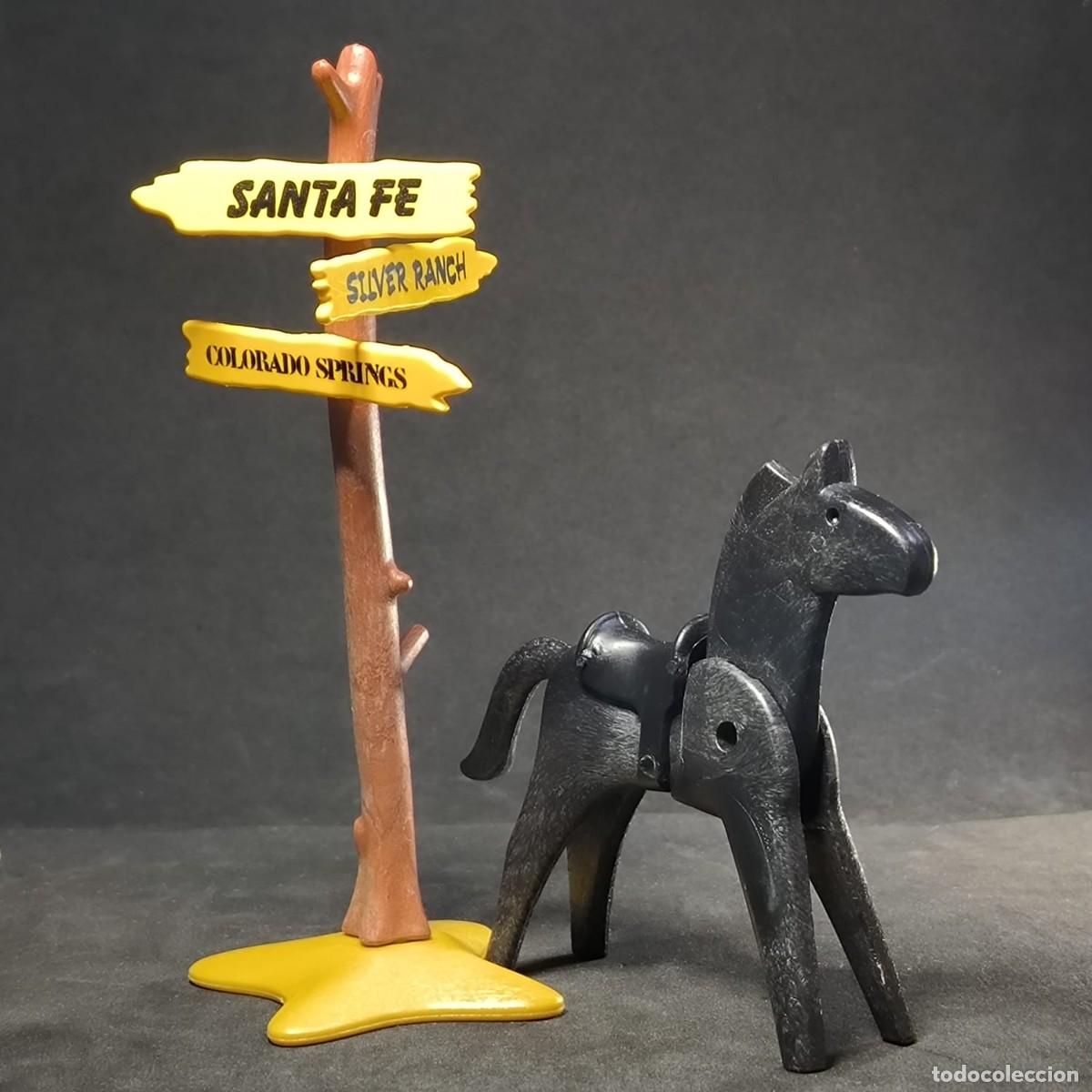 Playmobil: Playmobil cartel oeste con caballo☼