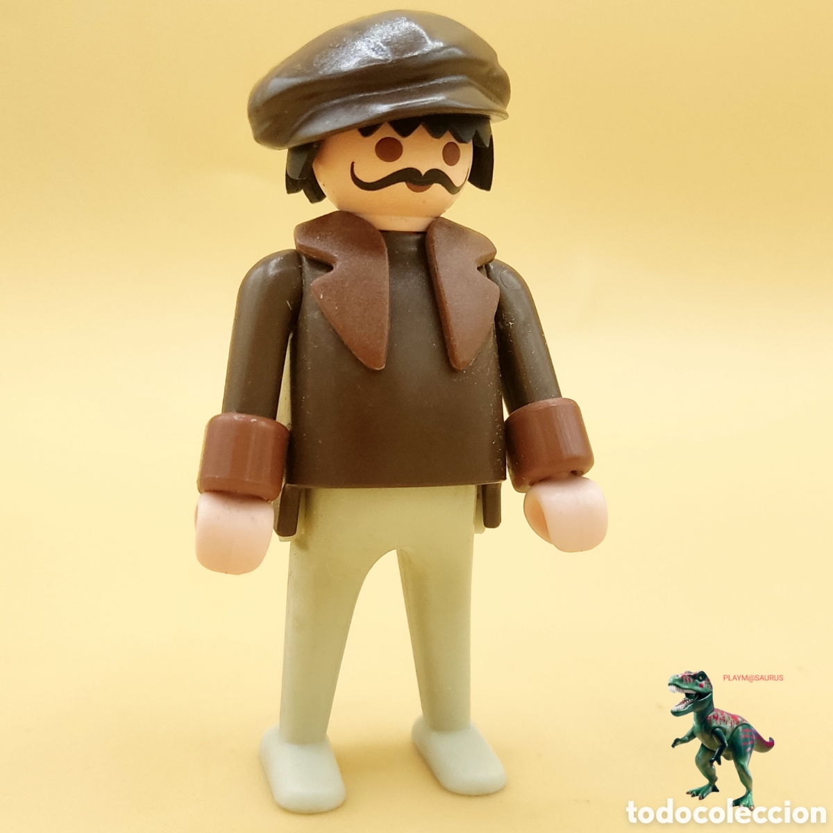 Playmobil: Playmobil figura hombre victoriano trabajador chofer camion reparto mostacho gorra simil 3640 4083