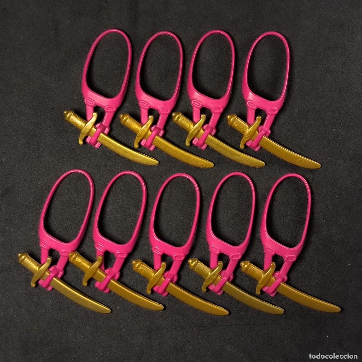 Playmobil: Playmobil portaespadas rosadas con espadas ☼