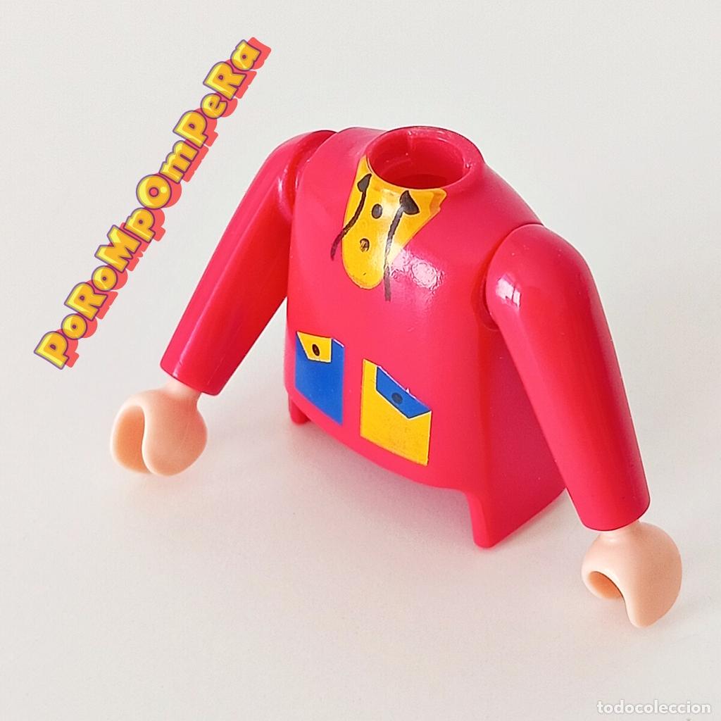 Playmobil: PLAYMOBIL torso rosa oscuro + brazo a juego manga larga CUSTOM/COMPLETAR O3