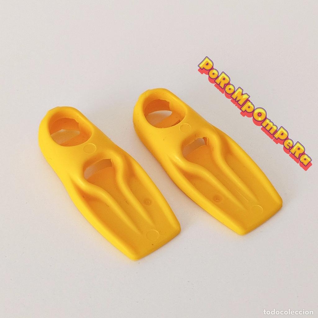Playmobil: PLAYMOBIL pareja aleta amarilla buceo buzo playa submarinista submarinismo snorkel par O4