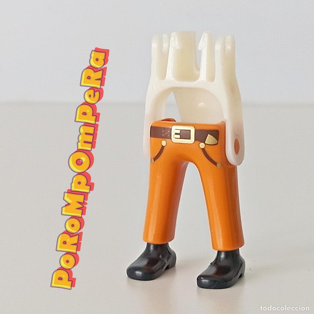 Playmobil: PLAYMOBIL pierna pantal&oacute;n cintur&oacute;n zapato negro + esqueleto CUSTOM/COMPLETAR O5