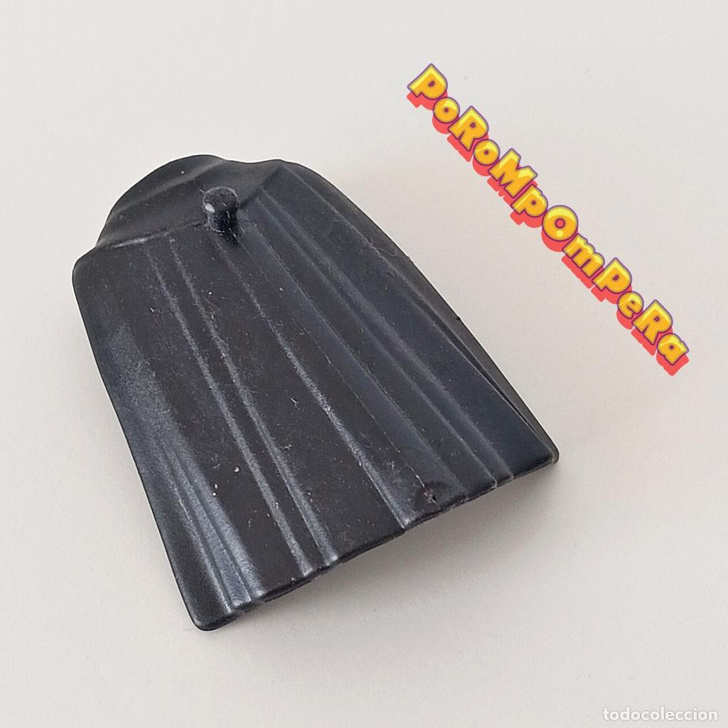 Playmobil: PLAYMOBIL capa goma enganche espalda negra 4217 4776 4838 5408 5864 5978 6001 ? arquero medieval O5